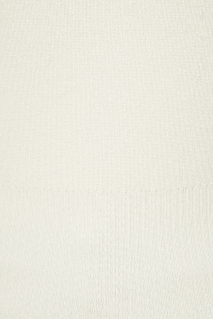 Ribbed V Neck Cardigan Snow White large