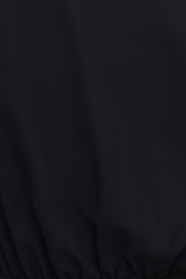 Sheer Wrap Blouse Jet Black large