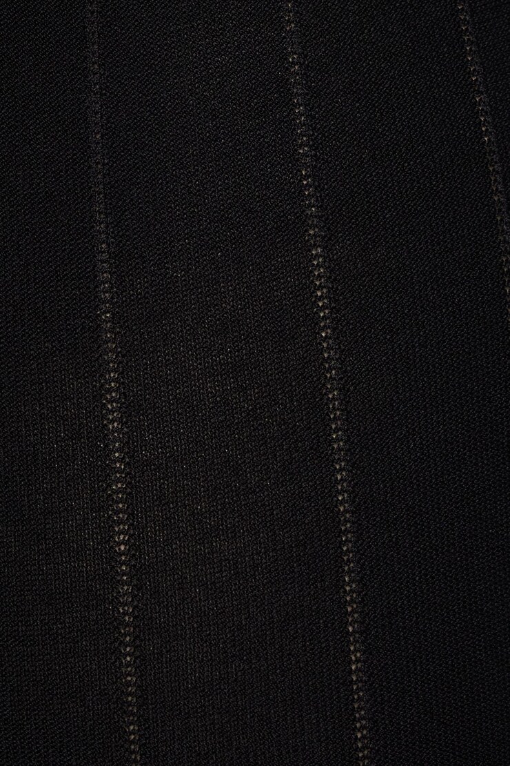 Pointelle Wide Leg Pants Jet Black  large