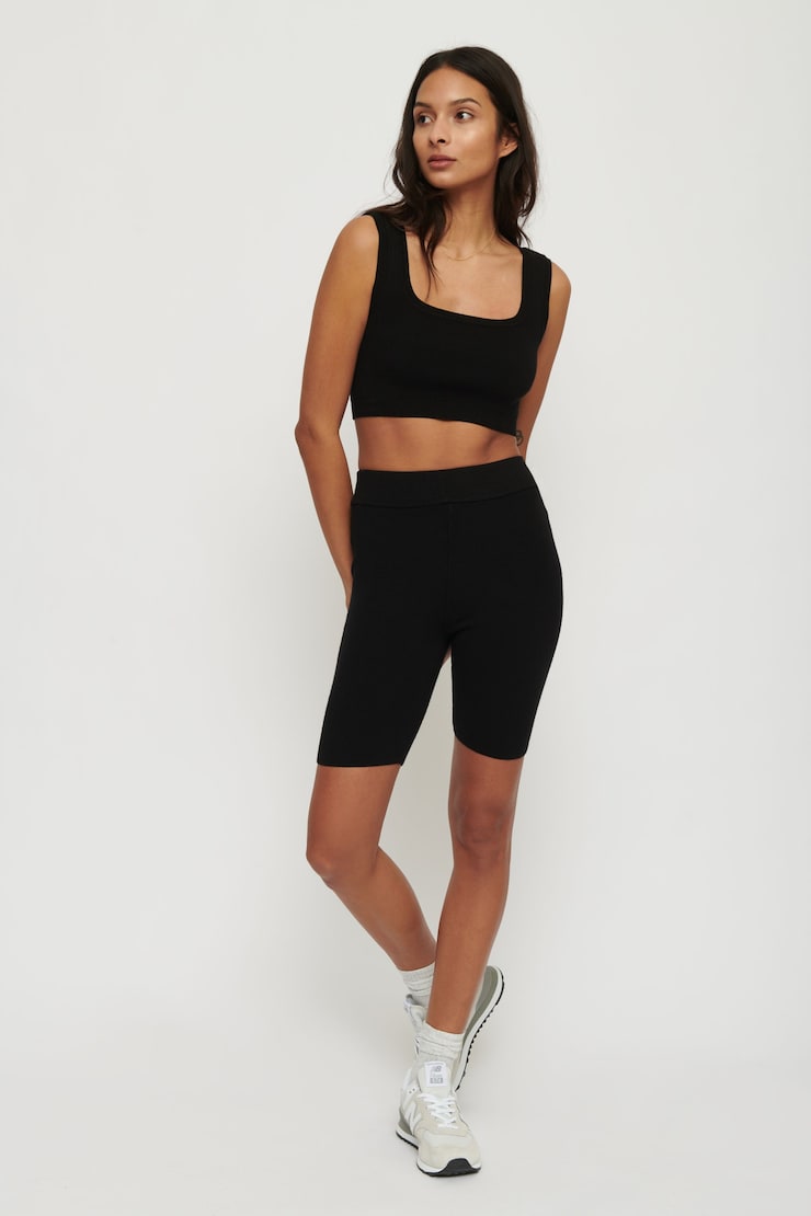 Cabrini Yarn Bike Shorts Jet Black large