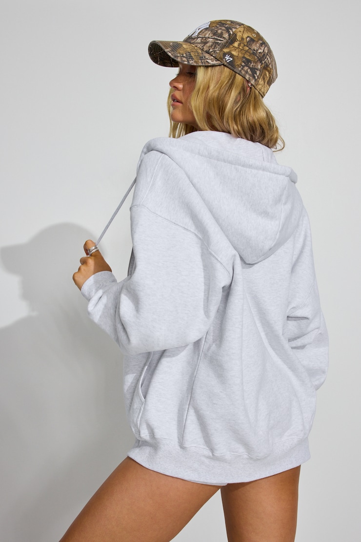 SoftTerry Oversized Zip-Up Hoodie