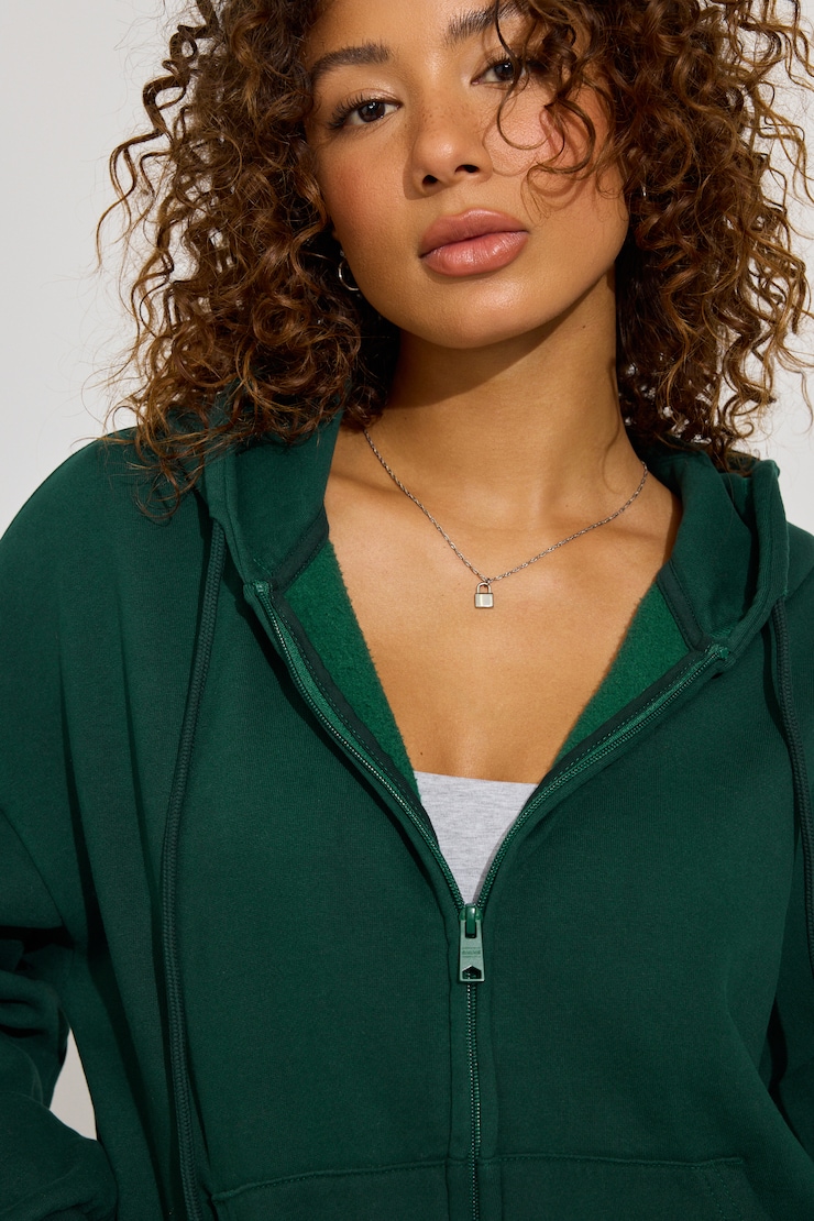 UltraFleece Full Zip Hoodie Green | Garage