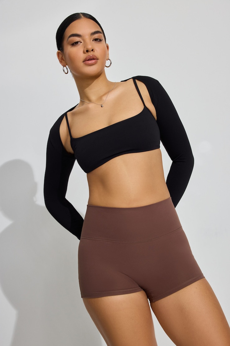 3 Inch Booty Short, Shopping Bag Brown, large