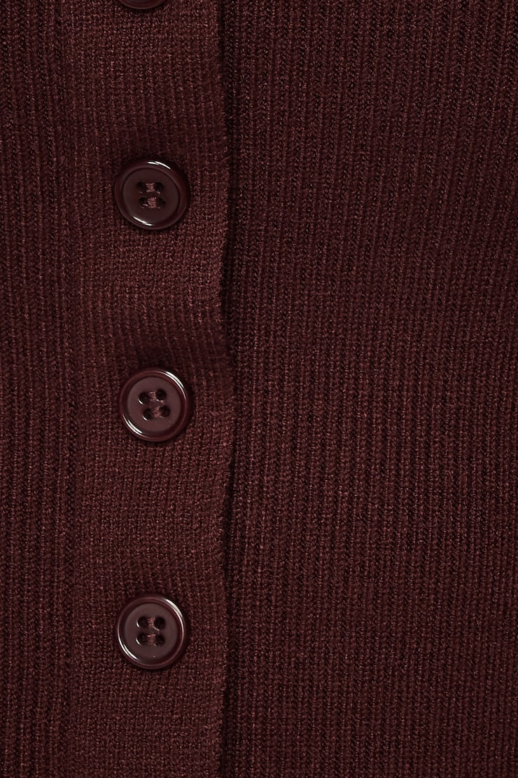Alice Off Shoulder Cardigan Dark Ruby large