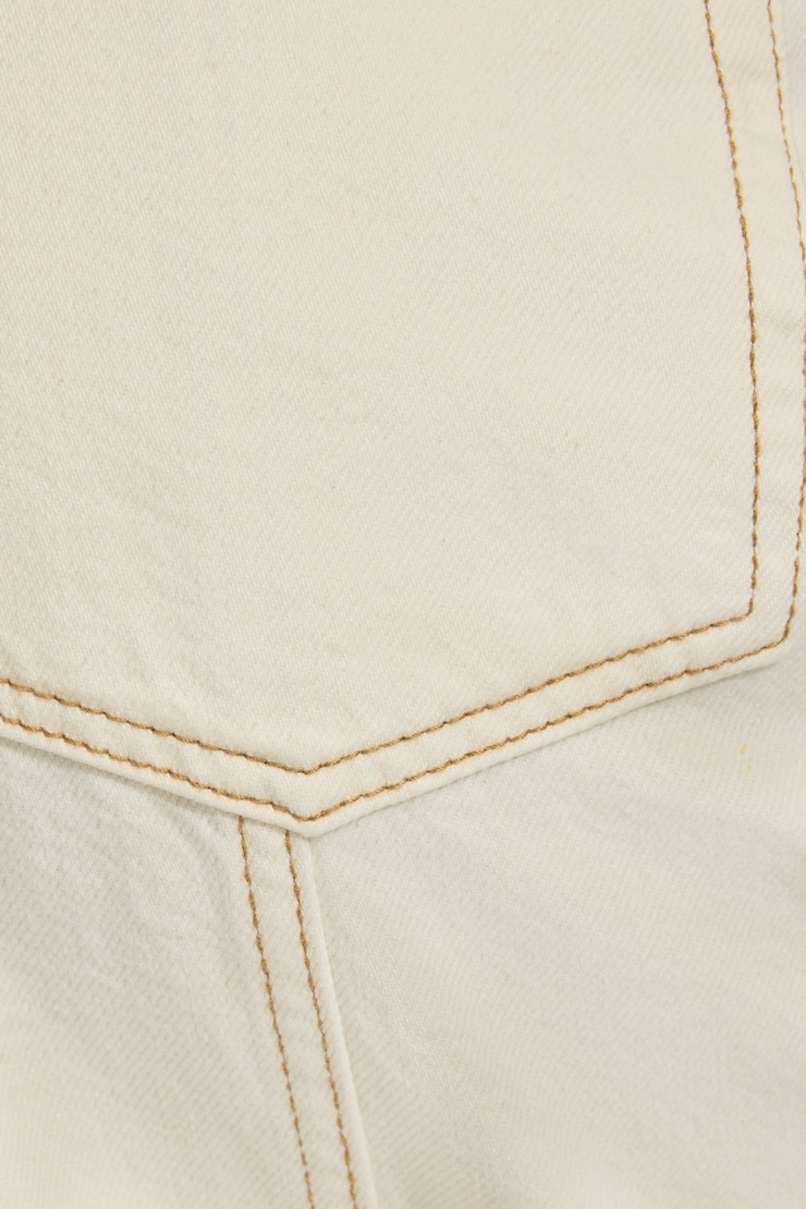 Seamed Mega Jeans, Ecru, large