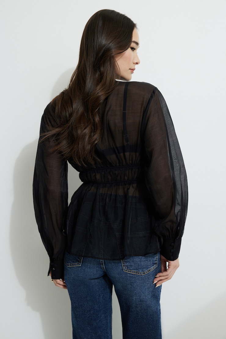 Organza Flyaway Blouse