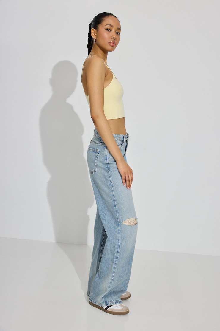 Wide Leg Jeans, Leonor Blue, large