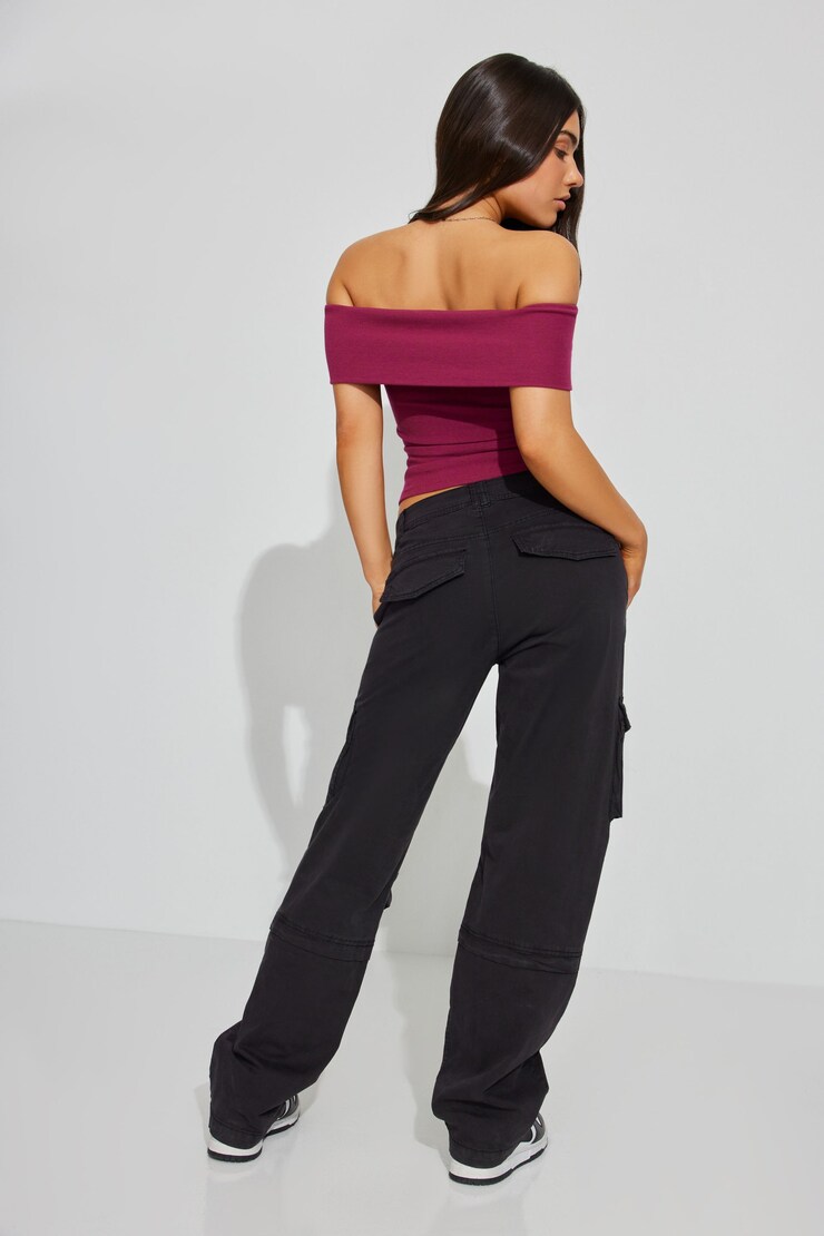 Remi Straight Cargo Pant, Jet Black, large