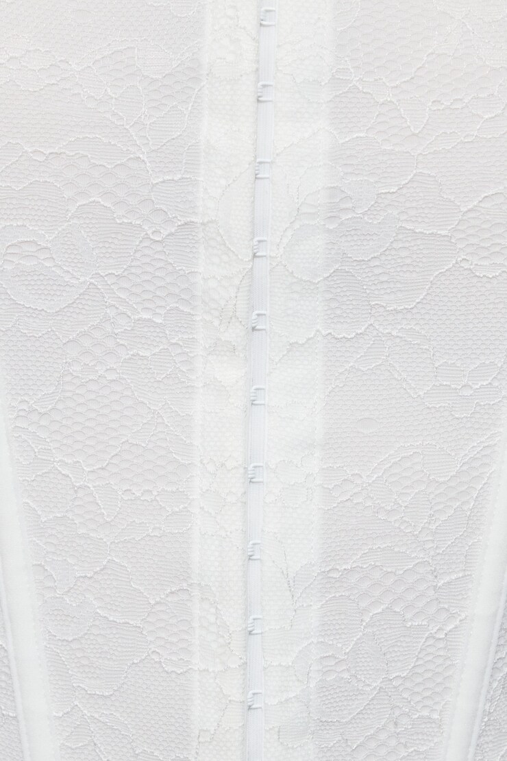 Giselle Strapless Lace Corset, Snow White, large