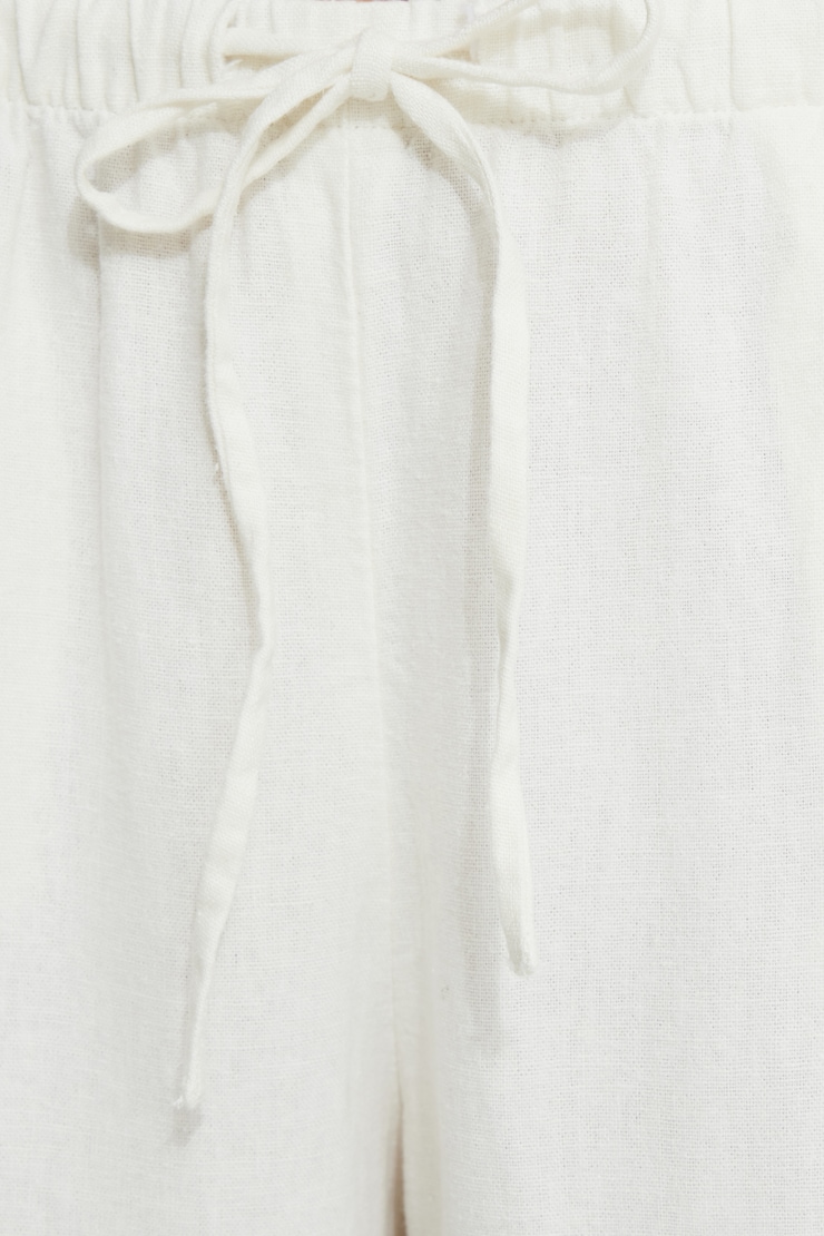 Leo Wide Leg Linen Pants Sea Salt large