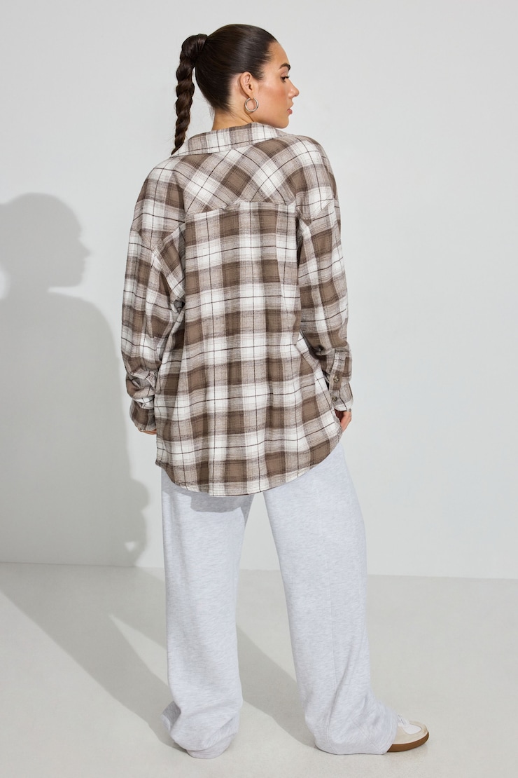 Noah Plaid Button-Up Shirt Brown | Garage