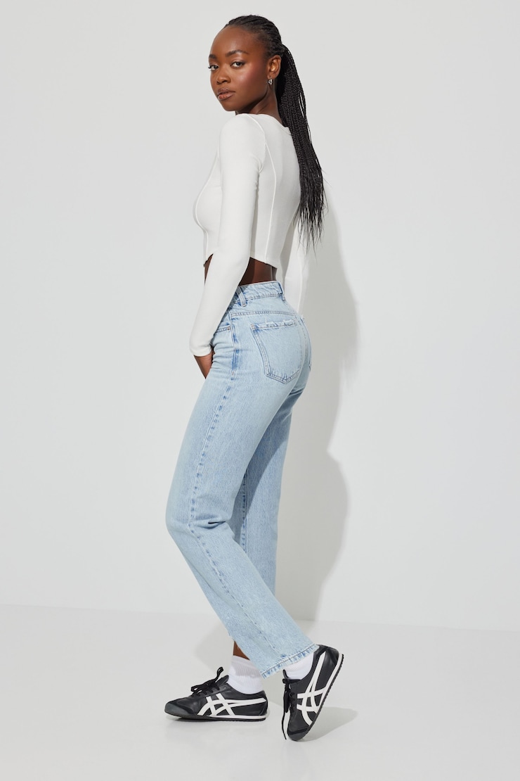 Vintage Straight Jean, Kaia Blue, large