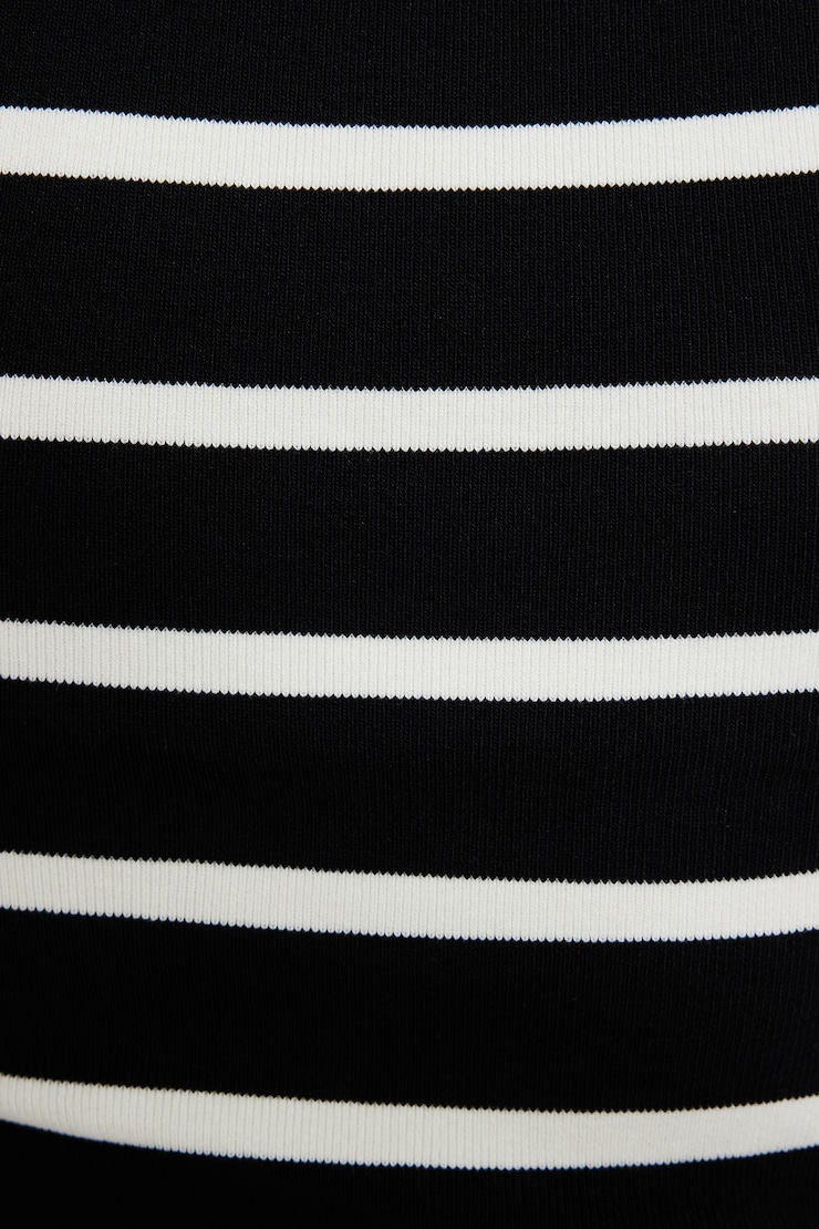Stretch Rib Rolled Hem Tank Jet Black large
