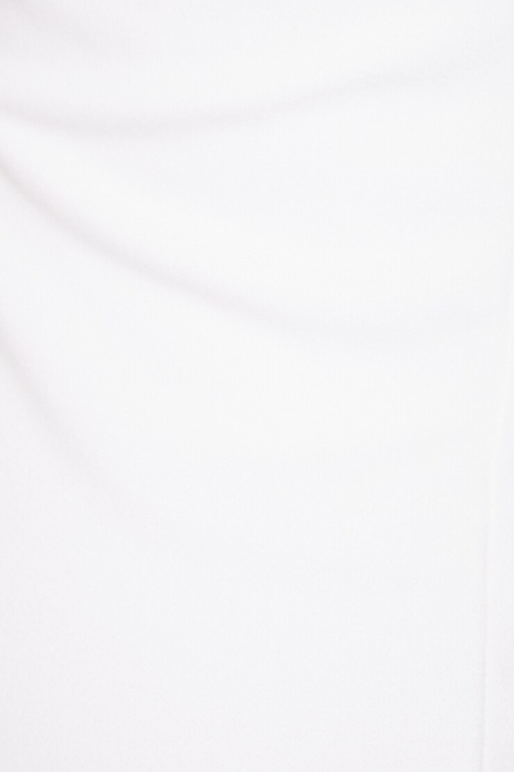 Open Back Crew Neck Midi Dress Bright White large