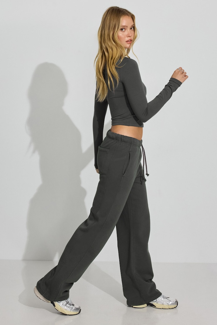 UltraFleece Straight Leg Sweatpants, Forged Iron Grey, large