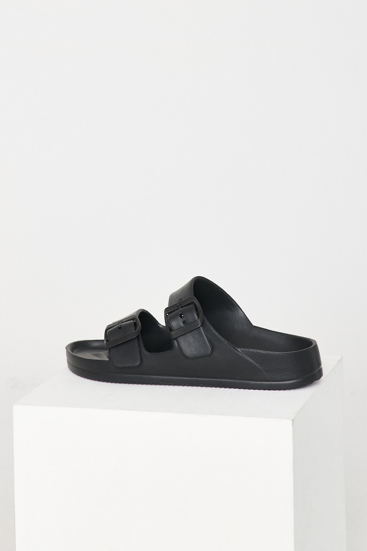 STEVE MADDEN Evanne Sandal, Black, large
