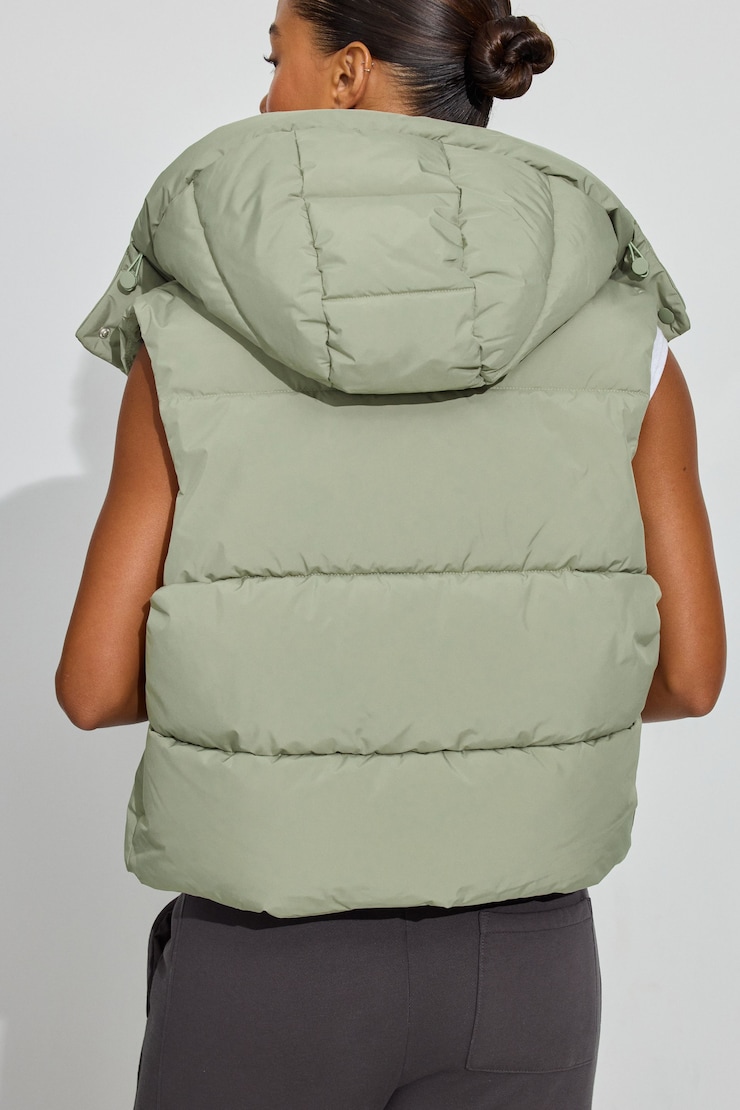 Perfect Puffer Vest, Pretty Sage Green, large