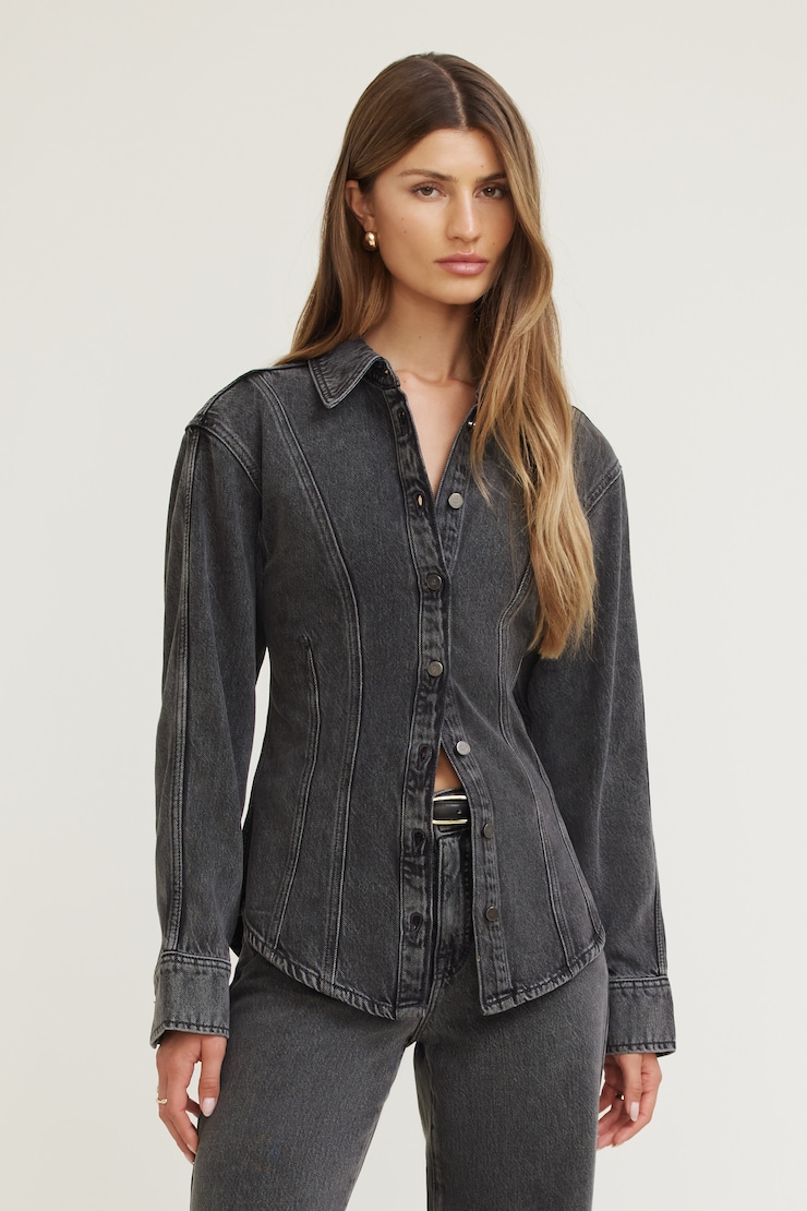 Cinched Tencel™ Denim Shirt