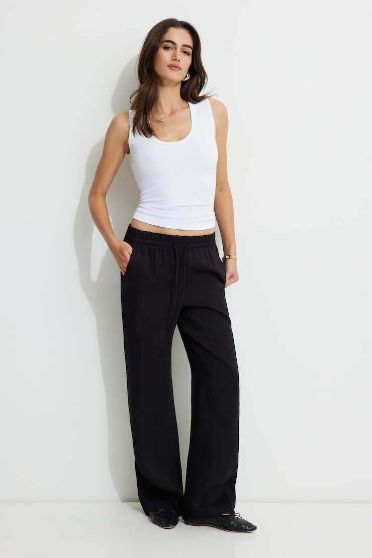 Blake Straight Pull On Pants Jet Black large