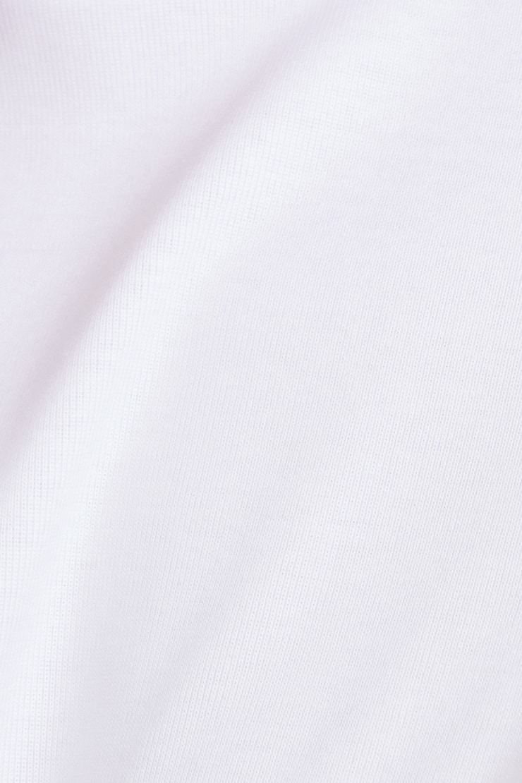 T-shirt carré en coton à manches longues Kaki mousse tropicale large