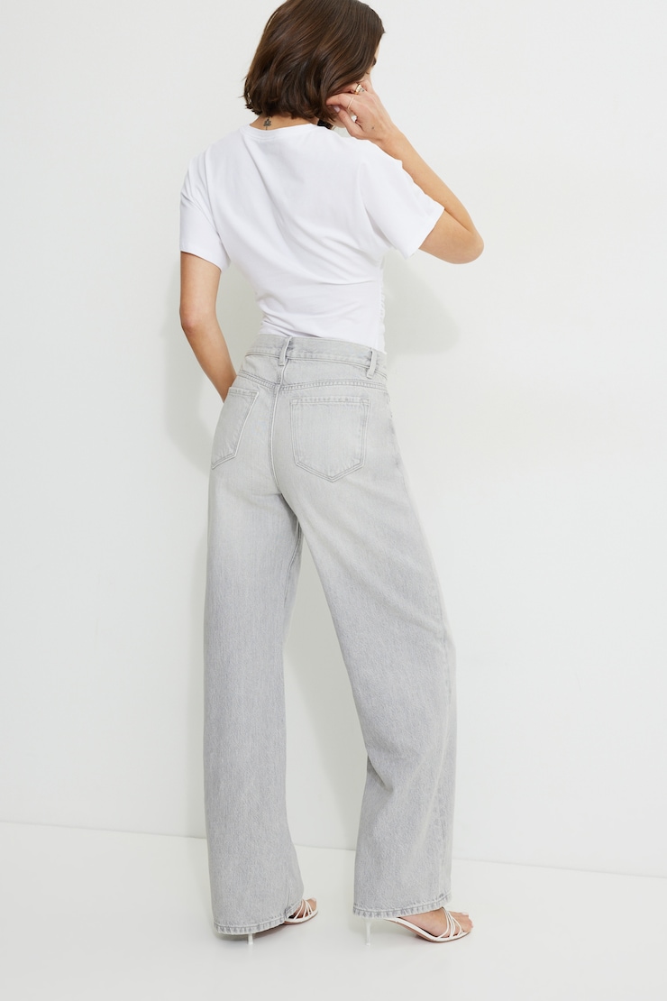 Sydney Mid Rise Baggy Fit Jeans