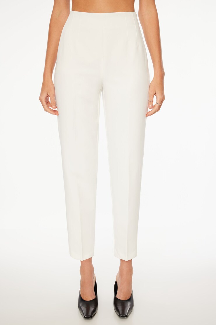 Kendall Side Zip Slim Pants  Bright White large