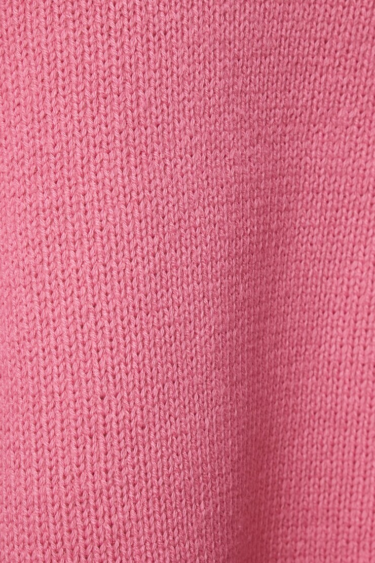 Exposed Seam Crewneck Sweater Rose Pink large