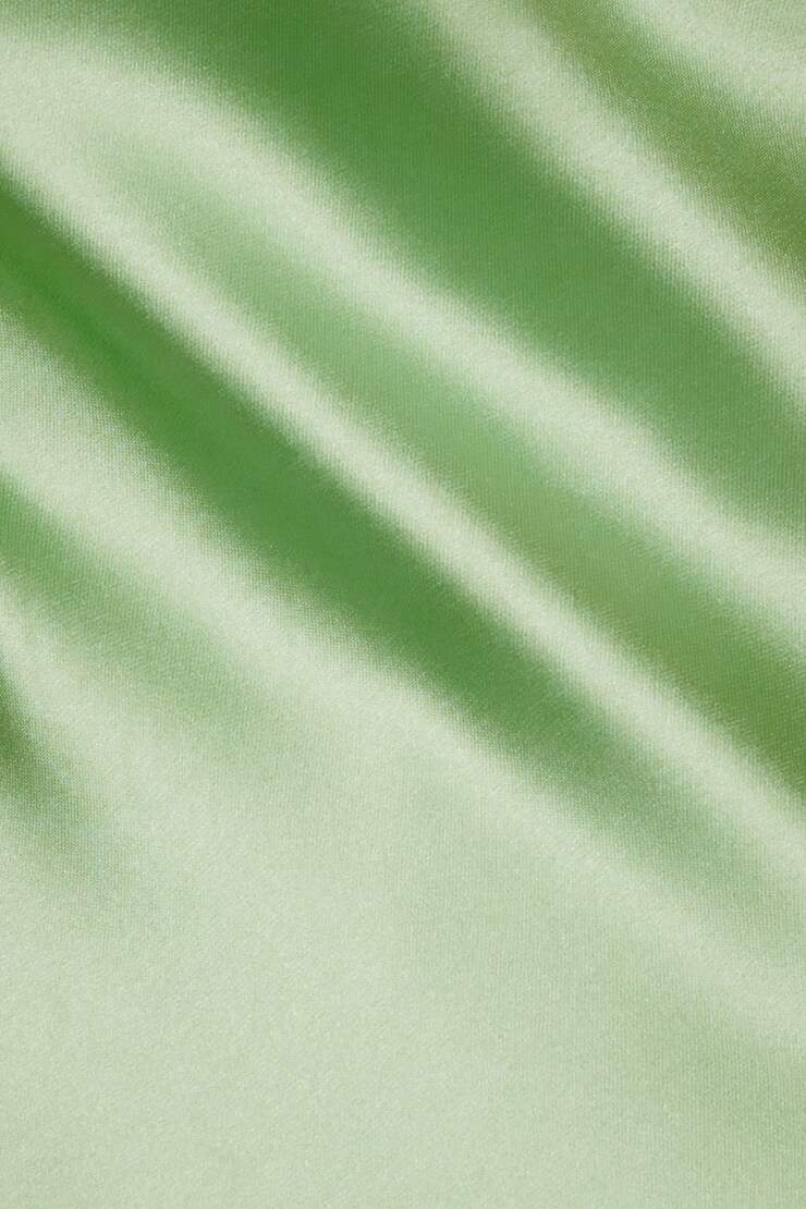 Halter Satin Maxi Dress Bok Choy Green large