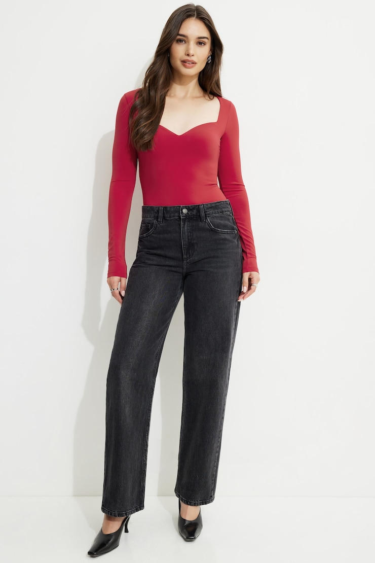 Raye Sculpt Sweetheart Bodysuit Chili Pepper large