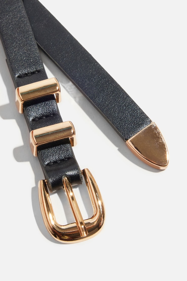 Classic Skinny Belt Gold large