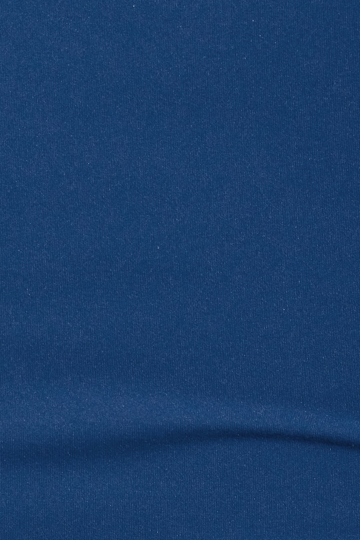 Sleek V-Neck Short Sleeve Top, Midnight Blue, large