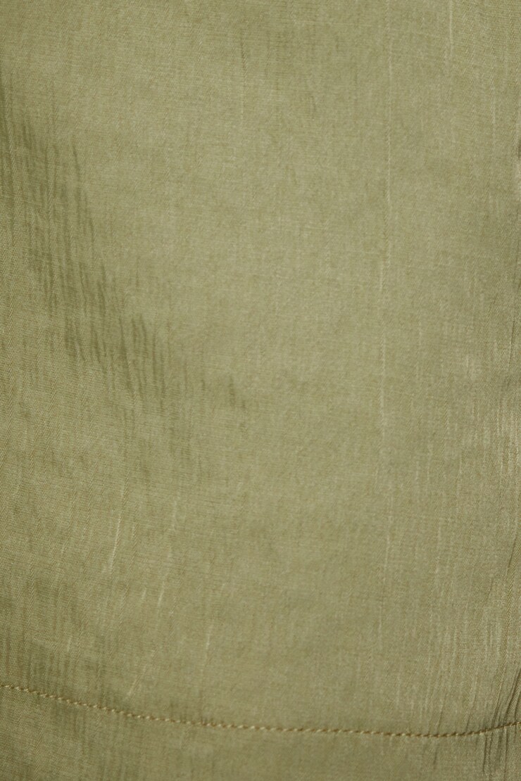 Crinkled Waistband Shorts Soft Moss Green large