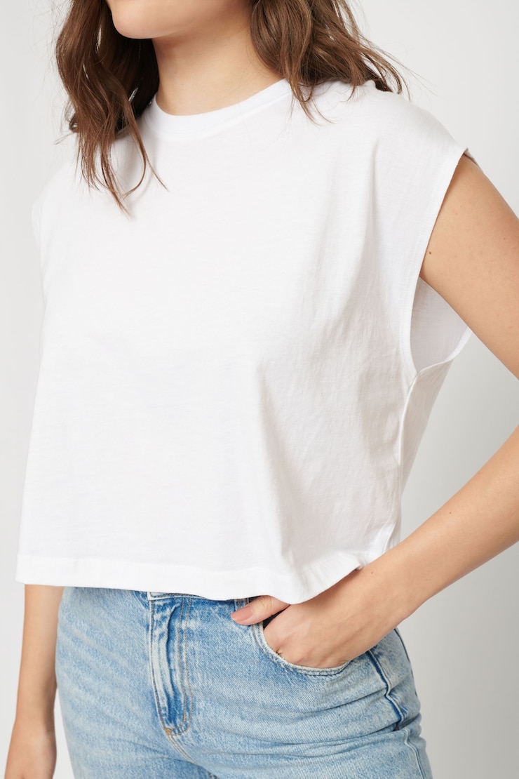 Loose Muscle Tee Bright White large