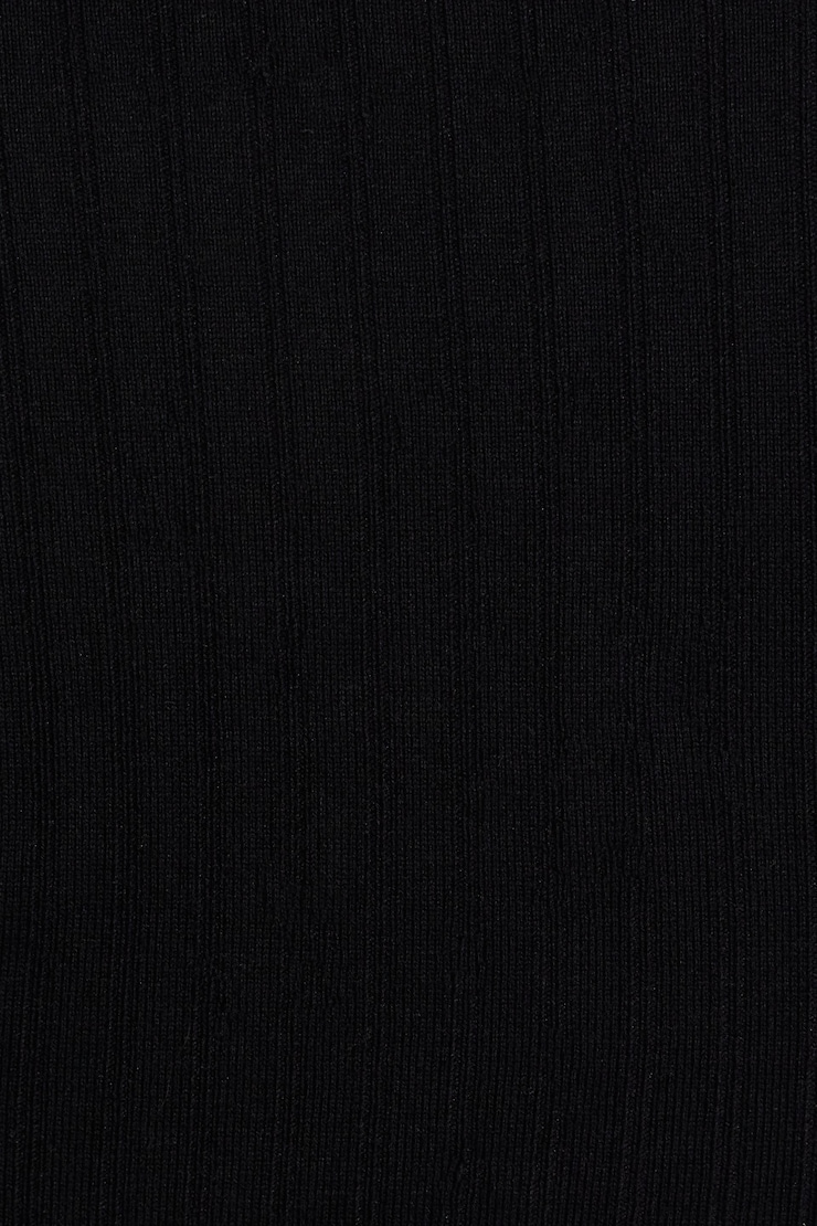 Scoop Neck Mini Dress, Jet Black, large
