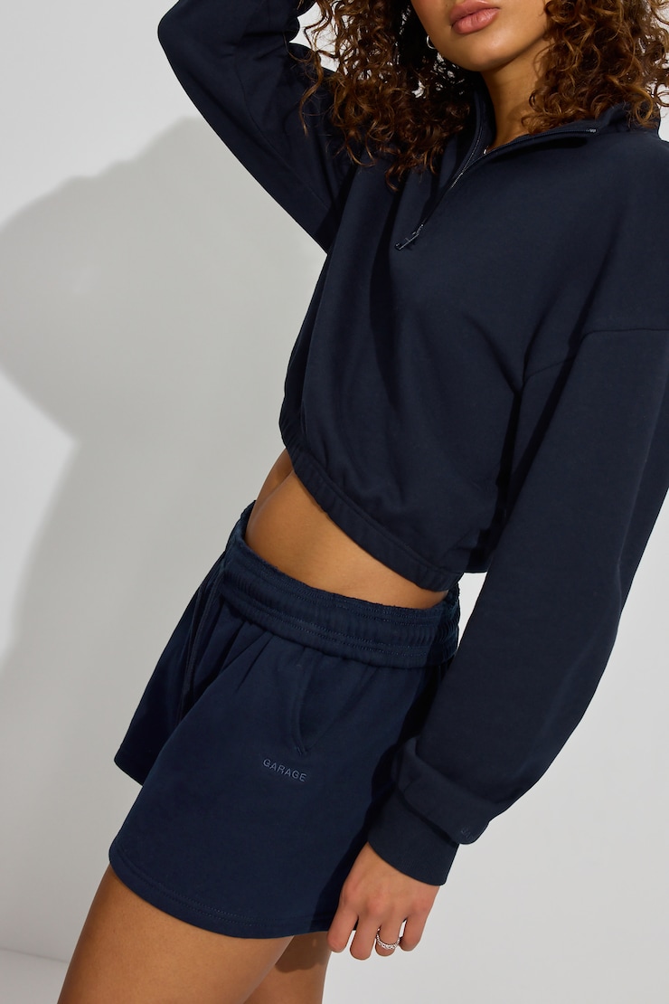 UltraFleece Slouchy Shorts, Mariana Blue, large