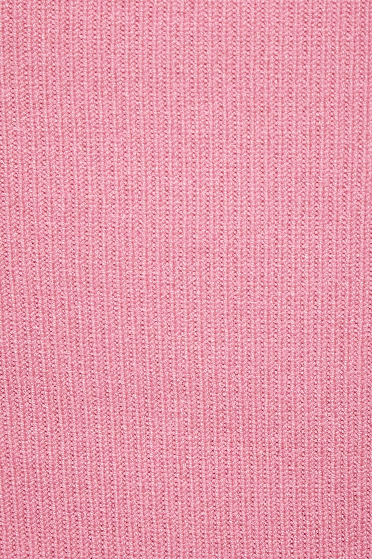 Minirobe chandail à épaules dégagées Rose cachemire large