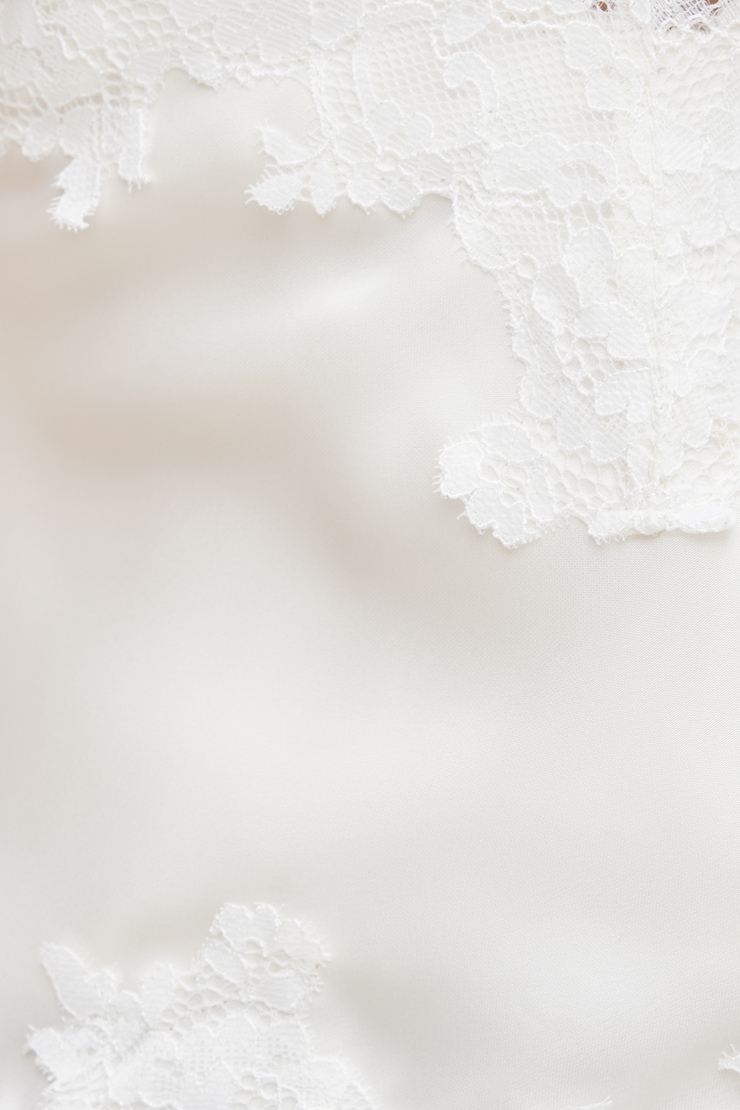 Lace Trim Satin Cami Top