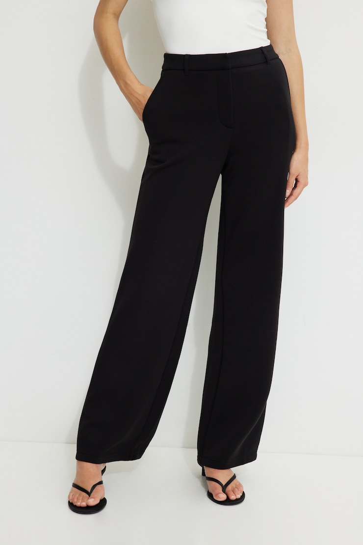 Pantalon Anywear à jambe droite Noir encre large