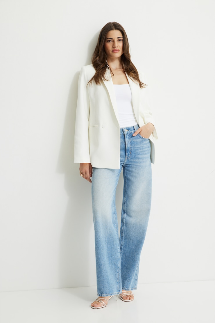 Noa Oversized Blazer Bright White large