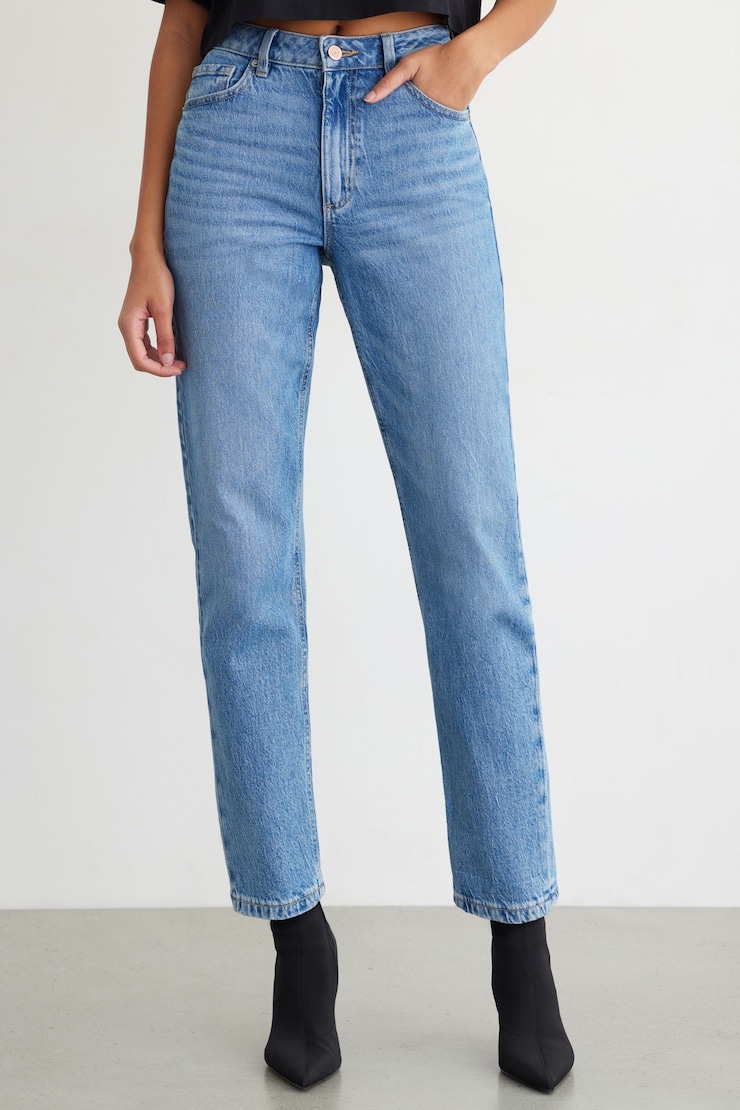 Claudia Mom Jeans Cliffside - Indigo Medium Blue large