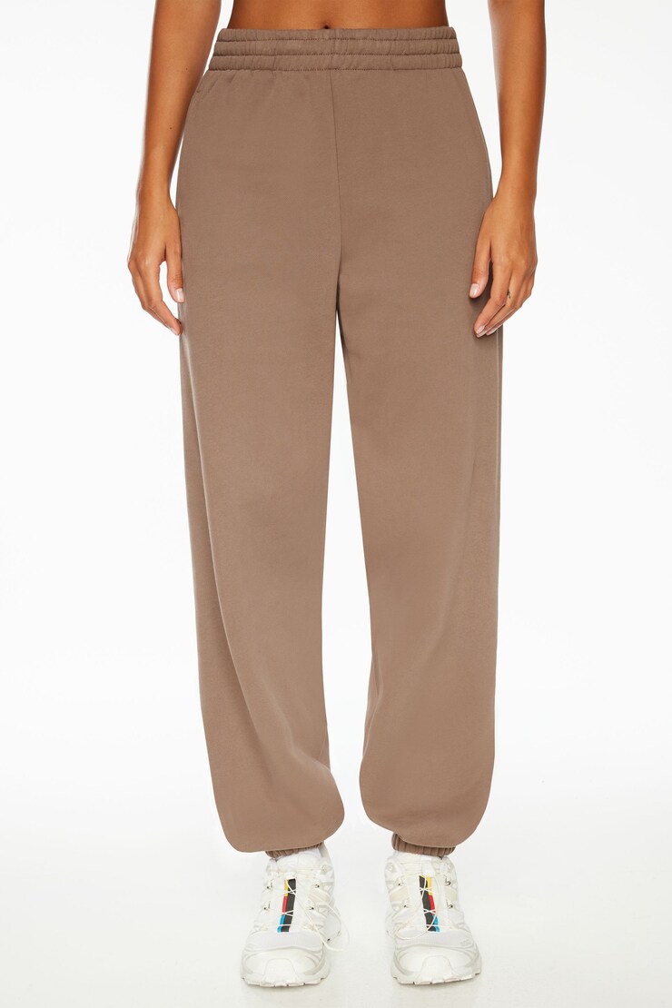 Relaxed Jogger Pants Deep Taupe large