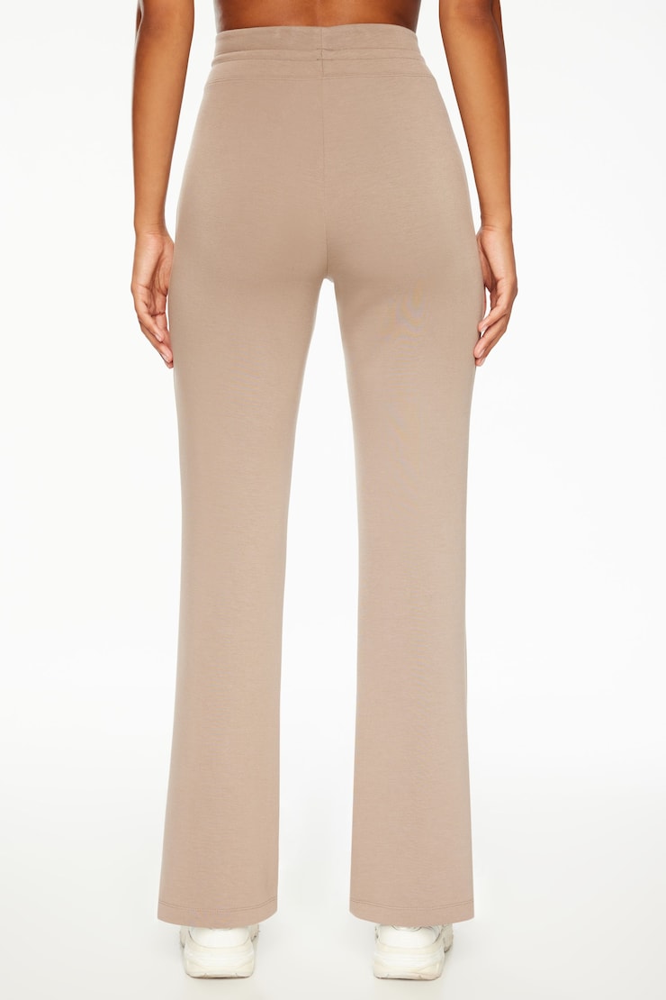 Anywear Scuba Flared Jogger Pants Cinder Beige large