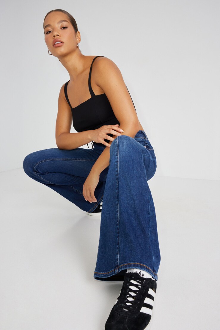 Low Rise Flare Jean - Luca Blue, Luca Blue, large