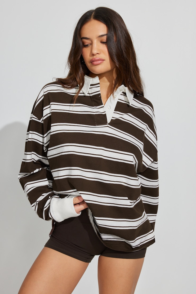 Relaxed Longsleeve Rugby Shirt