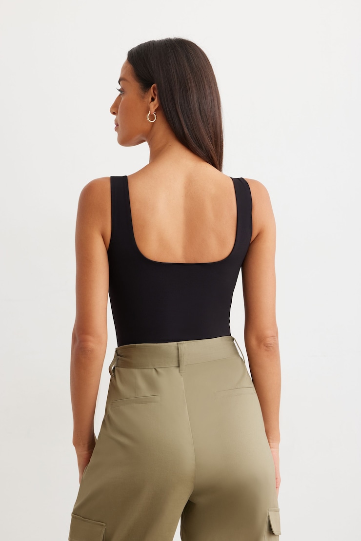 Nessa Sculpt Sleeveless Bodysuit Jet Black large