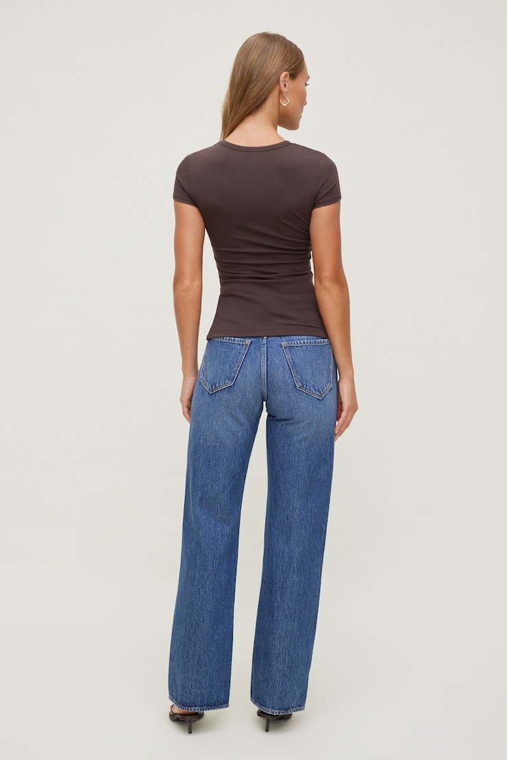 T-shirt à col rond Rumi