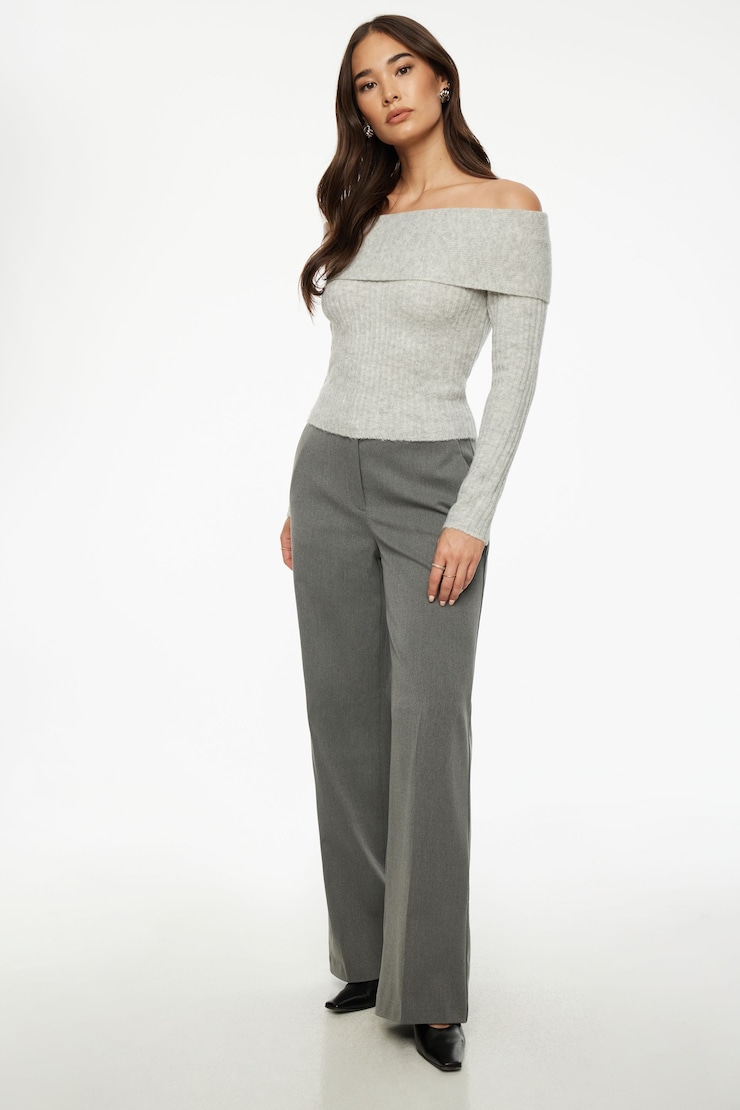 Yasmin Straight Leg Pants Grey large