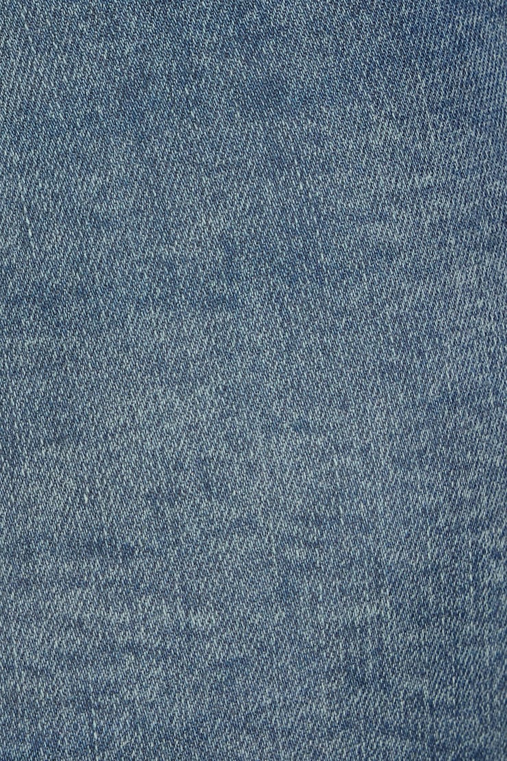 Low Rise Denim Micro Shorts, Iris Blue, large