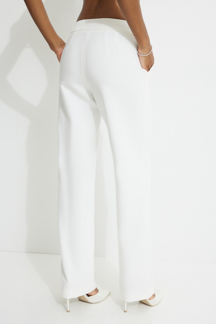 Mid Rise Straight Pants Bright White large
