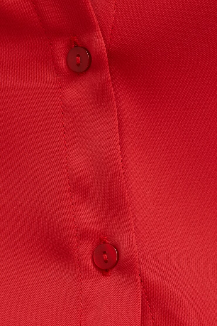 Eva Cinched Satin Shirt